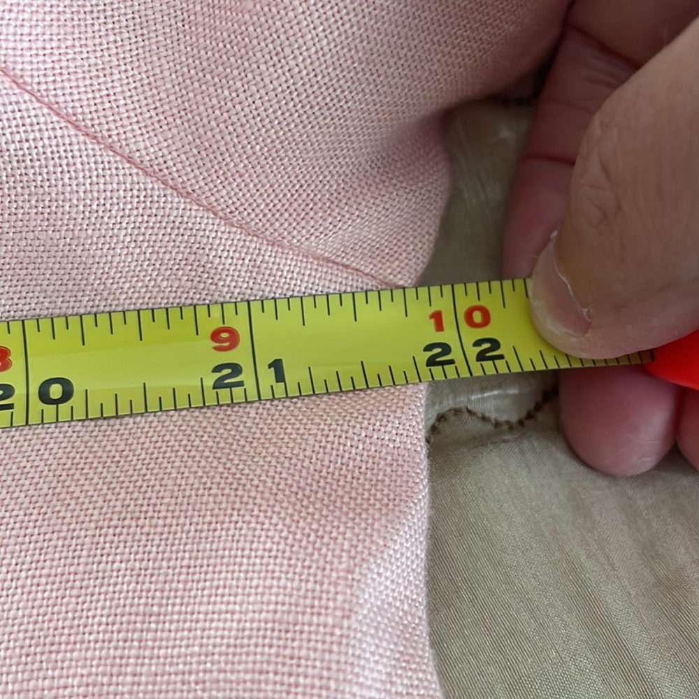 Talbots 100% Irish Linen Pink Cropped Jacket - Picture 6 of 7